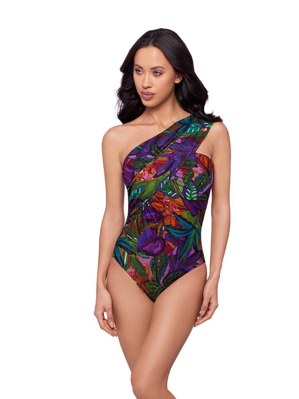 NWOT MagicSuit Women's One-Shoulder Convertible One-Piece Swimsuit US 8